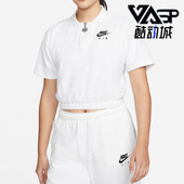 耐克正品 T恤 春季 Nike 新款 女子运动透气翻领短袖 DM6465 100