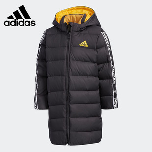 Adidas/阿迪达斯 冬季新款男小童中长羽绒服外套 EH4135