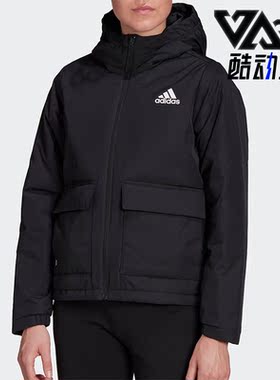 Adidas/阿迪达斯正品冬季新款女子连帽保暖棉服 H65753