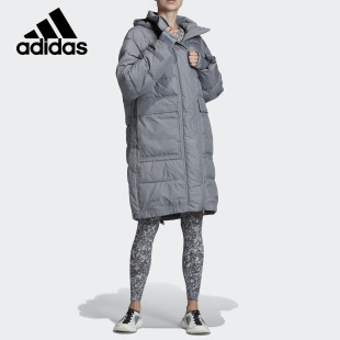 阿迪达斯女子中长款棉服断码特卖EA2562 FU1155
