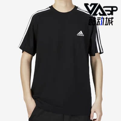 阿迪达斯正品圆领男运动短袖T恤