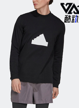 Adidas/阿迪达斯正品秋冬男子运动休闲舒适印花长袖T恤HG2058