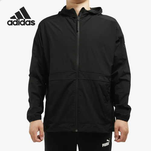 Adidas/阿迪达斯正品夏季新款男子连帽运动休闲夹克FT2783