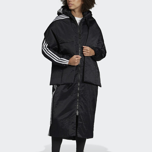 阿迪达斯女子长款棉服