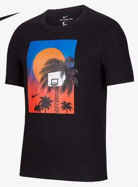 Nike/耐克正品 运动休闲男子篮球印花圆领短袖T恤CV4823-010