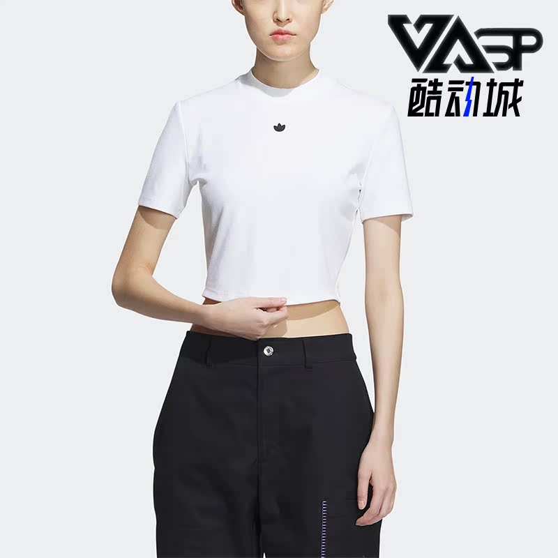 阿迪达斯三叶草女子运动短袖T恤