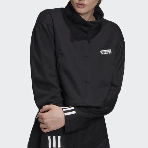 Adidas/阿迪达斯正品 春三叶草 TRACK TOP 女子运动外套FQ7024