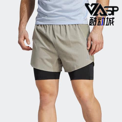 阿迪达斯正品男跑步运动透气短裤