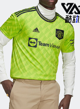 Adidas/阿迪达斯正品MUFC 3 JSY曼联足球运动透气男子球衣 HE2981