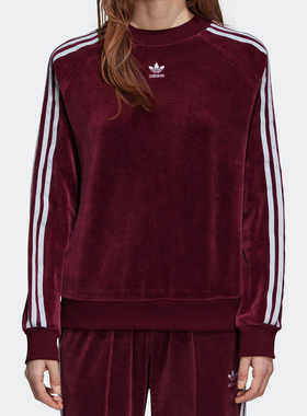 Adidas/阿迪达斯正品三叶草 TRF CREW 女装套头圆领卫衣DH3112