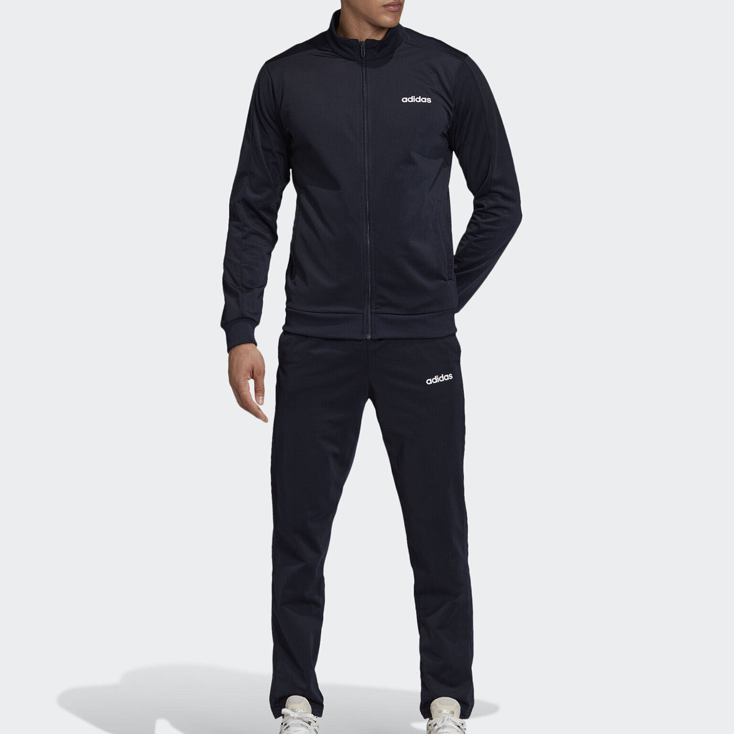 Adidas/阿迪达斯正品男子加绒休闲运动时尚经典款三杠套装 FM6312