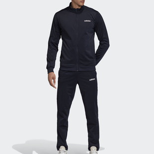 Adidas/阿迪达斯男子加绒休闲运动时尚经典款三杠套装 FM6312