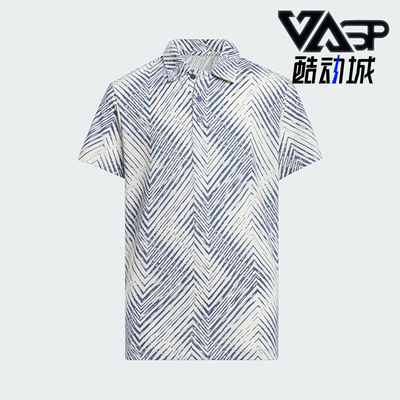 阿迪达斯大童透气短袖POLO衫