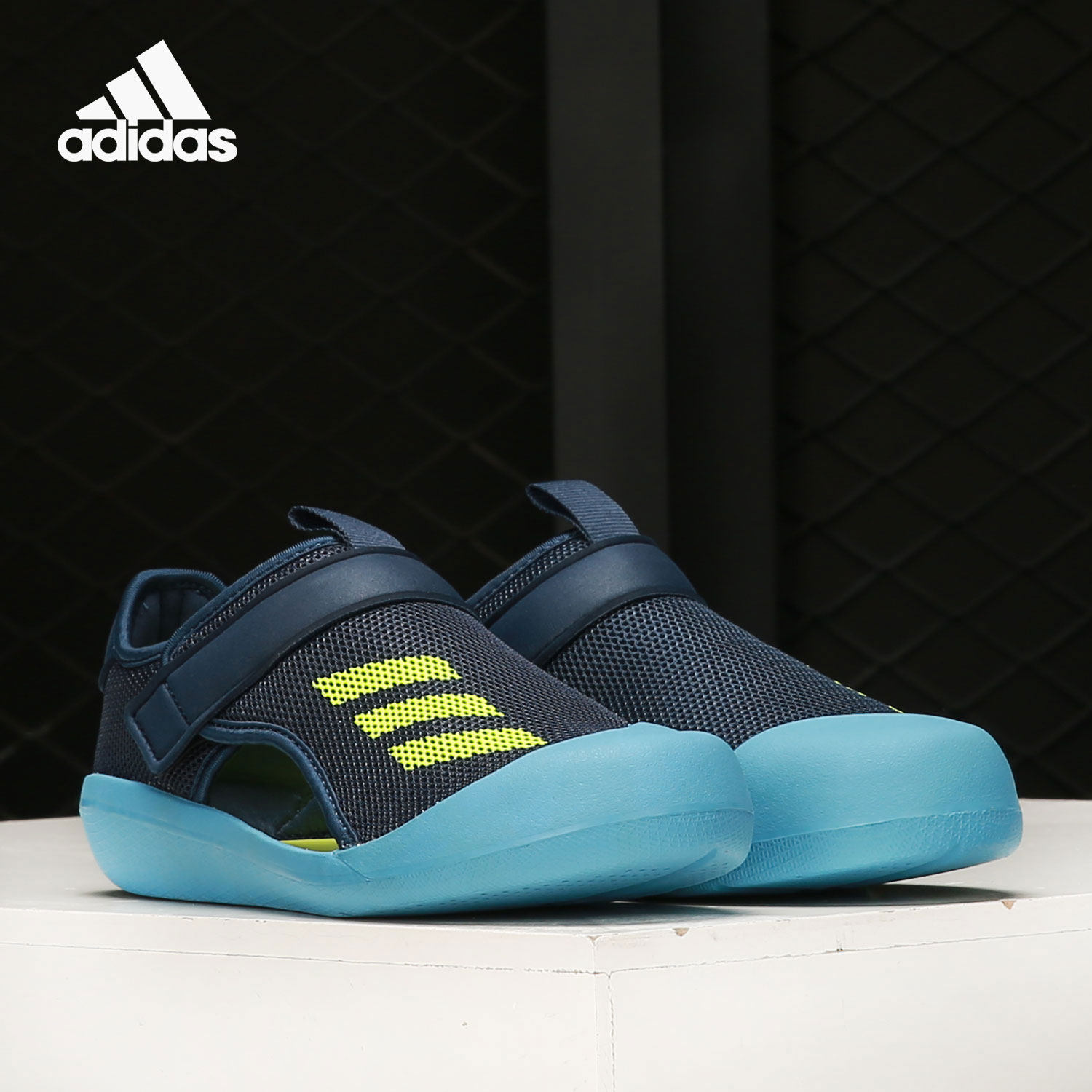 Adidas/阿迪达斯正品 ALTAVENTURE CT C 夏季大童包头凉鞋 FY8928