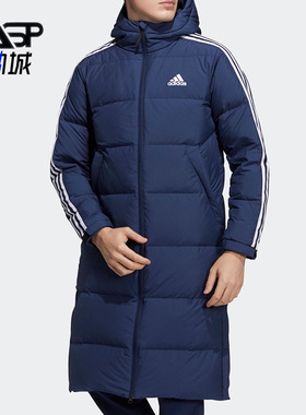 Adidas/阿迪达斯正品冬新款男女户外运动保暖中长款羽绒服 H20763