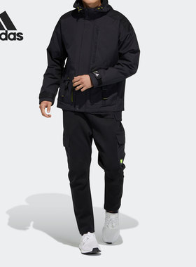 Adidas/阿迪达斯正品新款男子休闲工装连帽夹克外套 GP0988