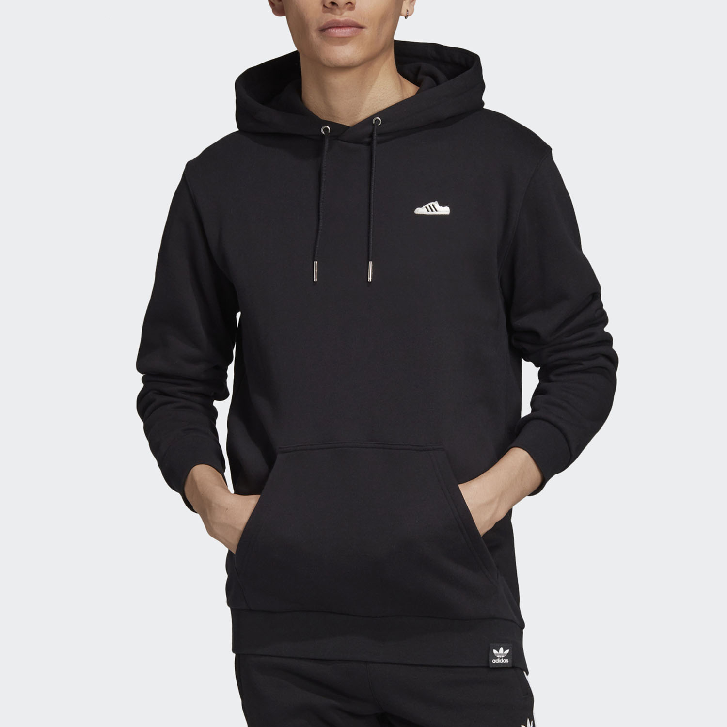 阿迪达斯三叶草连帽套头卫衣