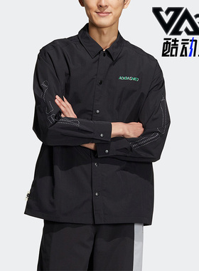 Adidas/阿迪达斯正品NEO秋冬男女运动休闲宽松透气衬衫外套HR8264