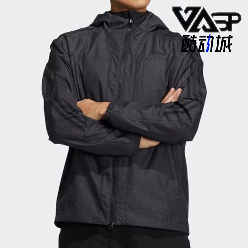 阿迪达斯男宽松运动休闲连帽外套