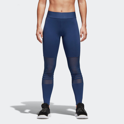 Adidas/阿迪达斯正品女子运动训练舒适透气健身跑步紧身裤 CF0327