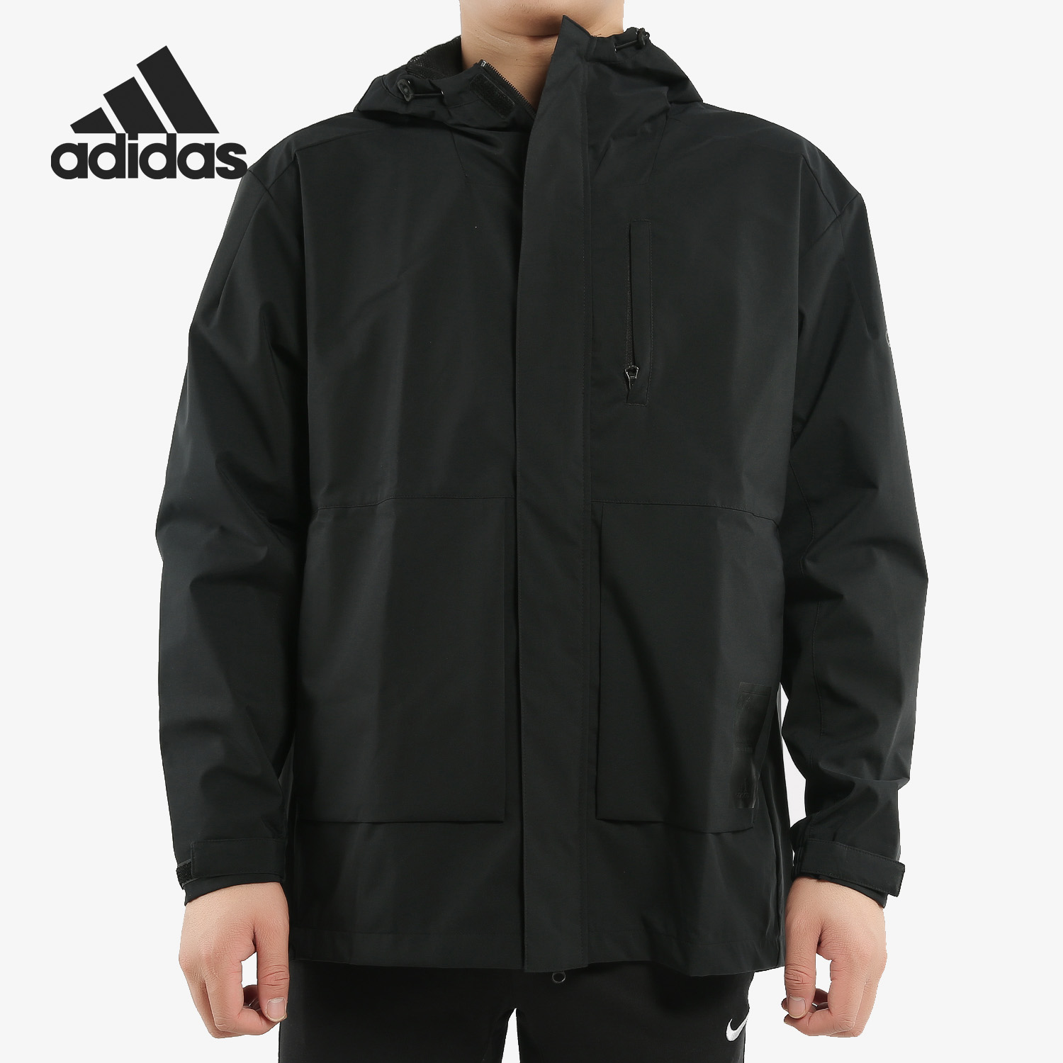 男子连帽运动休闲保暖棉服