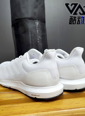 Adidas/阿迪达斯正品春季新款男女轻便防滑网面跑步鞋F34876