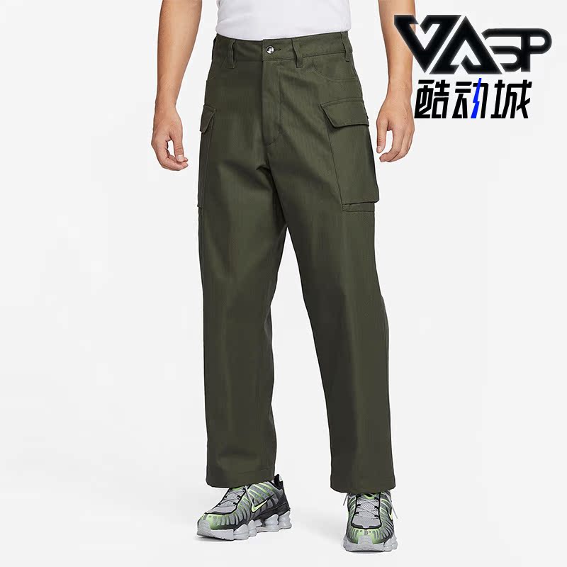 耐克男子侧口袋直简休闲工装长裤