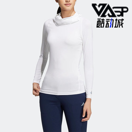Adidas/阿迪达斯正品新款女子高尔夫运动高领长袖T恤HT0024