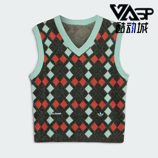 阿迪达斯KNIT VEST WALES 针织马甲背心IB3259 Adidas BONNER 男士