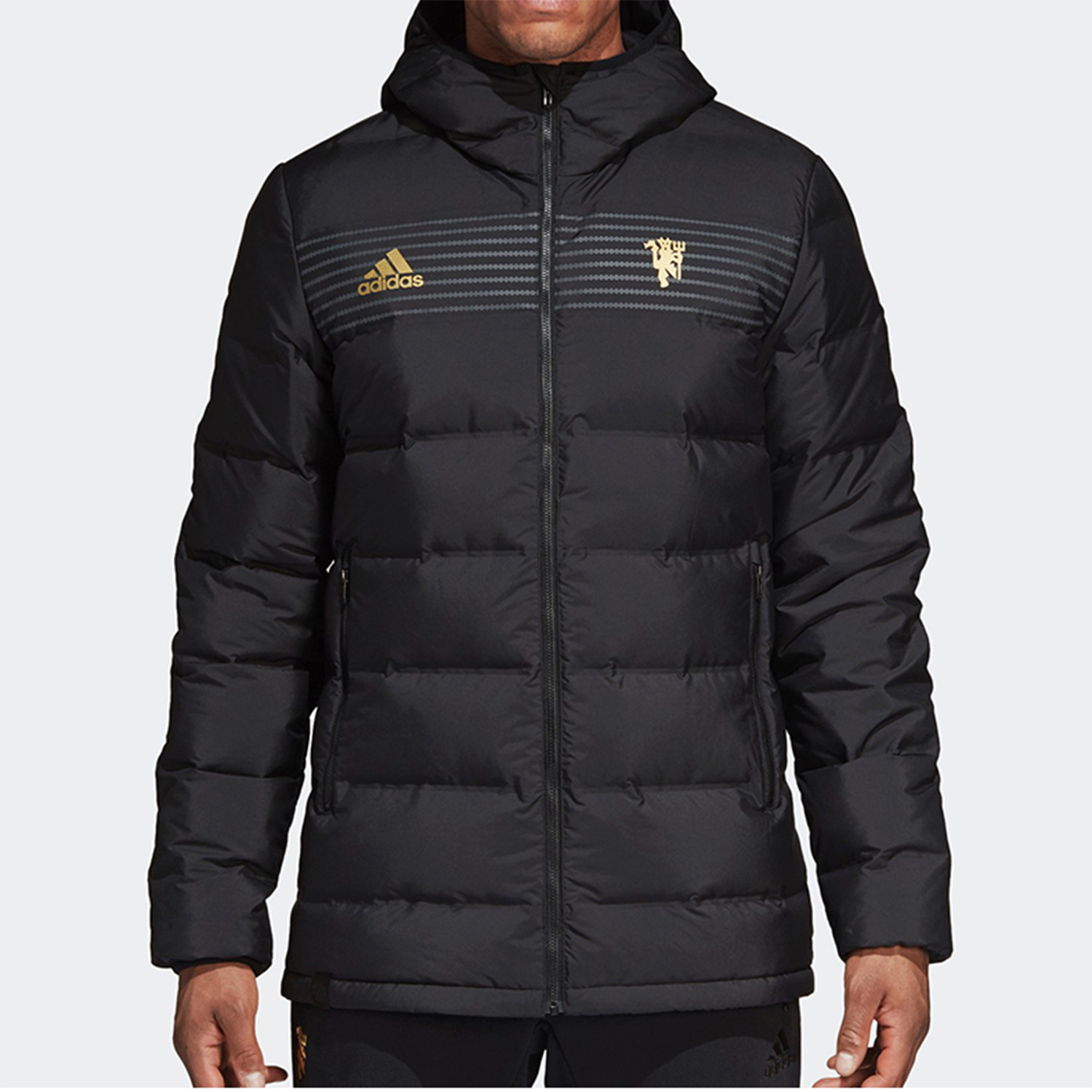 Adidas/阿迪达斯正品MUFC DWN曼联男子冬季训练羽绒服外套 CY6114