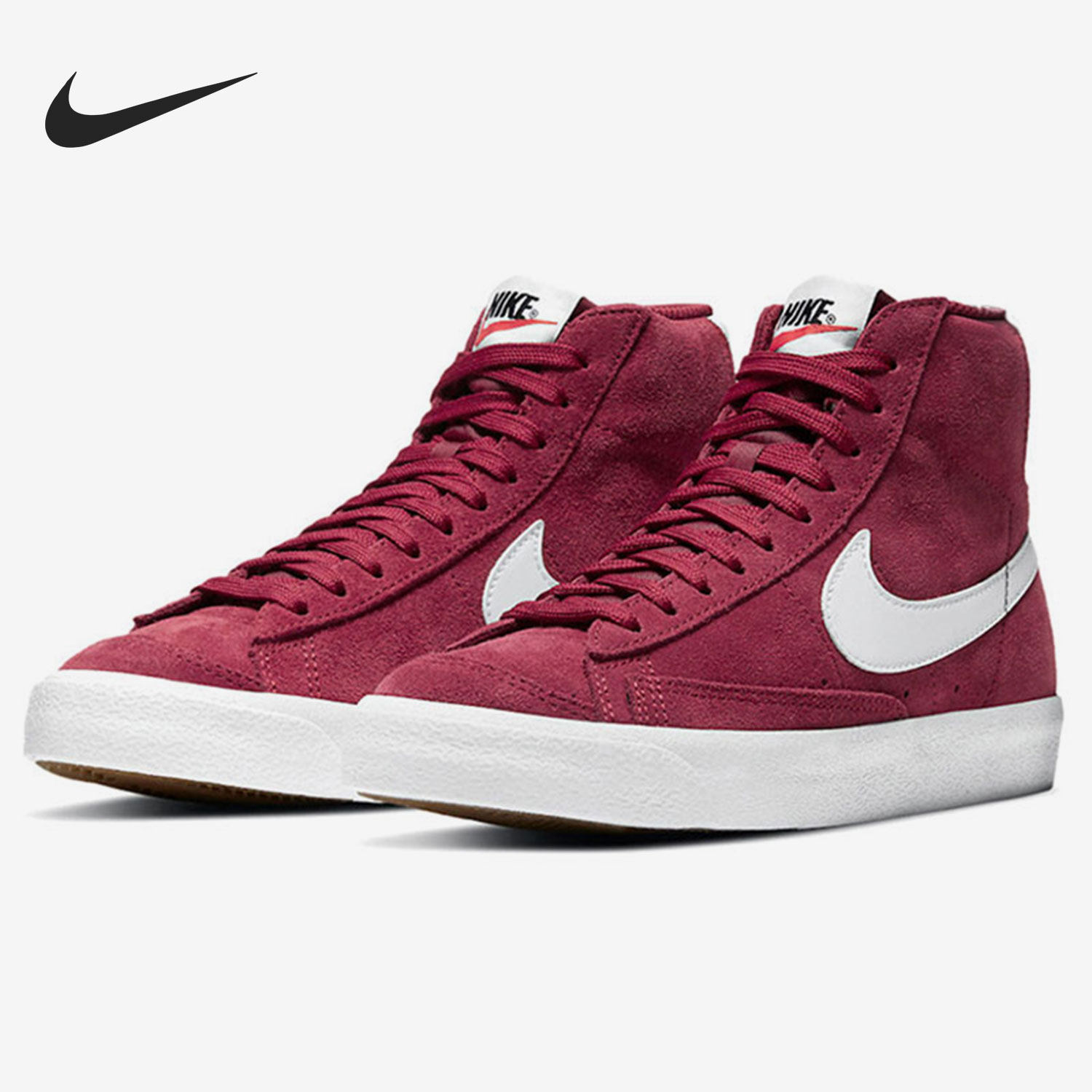 Nike/耐克正品大童新款运动鞋高帮红色板鞋轻便休闲鞋 DC8248-600