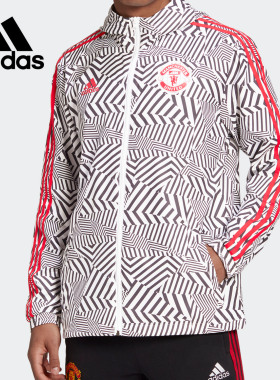 Adidas/阿迪达斯正品   曼联足球男子运动连帽夹克外套 FR3843