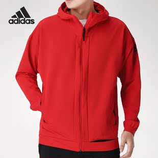 Adidas/阿迪达斯正品 冬季新款男女红色保暖运动外套 GN7356
