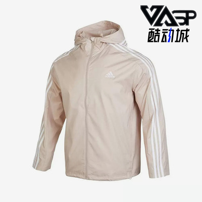 阿迪达斯正品男休闲运动连帽外套