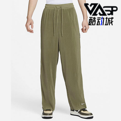 耐克男子运动透气排扣长裤