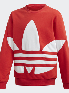 Adidas/阿迪达斯正品 春季新款三叶草大童装运动卫衣 FS1853