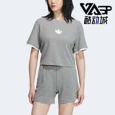 阿迪达斯女子运动短袖