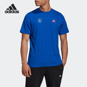 潮流短袖 休闲男子运动透气时尚 GE4666 阿迪达斯正品 Adidas