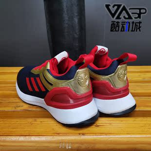 阿迪达斯正品 小童休闲跑步鞋 RapidaRun G27549 Avengers Adidas