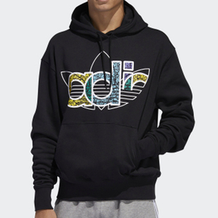 Adidas 春三叶草TREF HDY男子运动套头衫 FQ3573 阿迪达斯正品