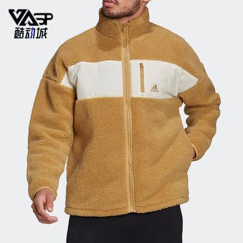 阿迪达斯正品男运动休闲加绒外套