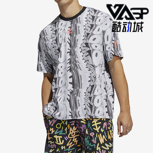 男女运动休闲短袖 三叶草夏季 T恤HC3082 阿迪达斯正品 Adidas