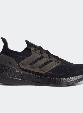 Adidas/阿迪达斯正品春季新款BOOST男子轻便黑色跑步鞋FY0306