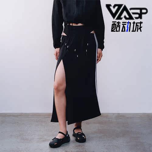 阿迪达斯女士时尚开叉半身裙