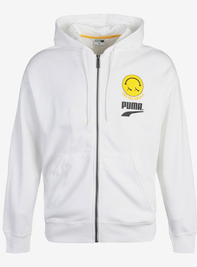 Puma/彪马正品  新款男子休闲印花连帽拉链外套 CLUB 530160