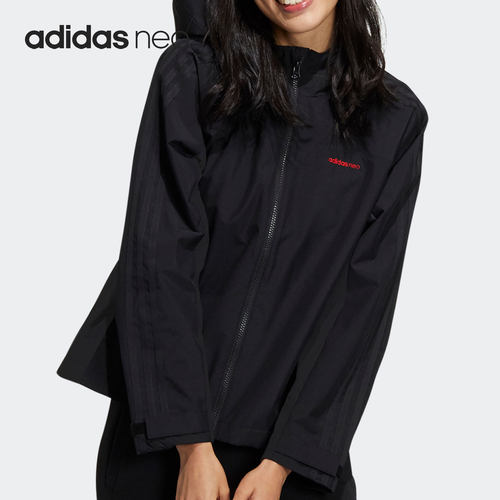阿迪达斯梭织防风夹克外套