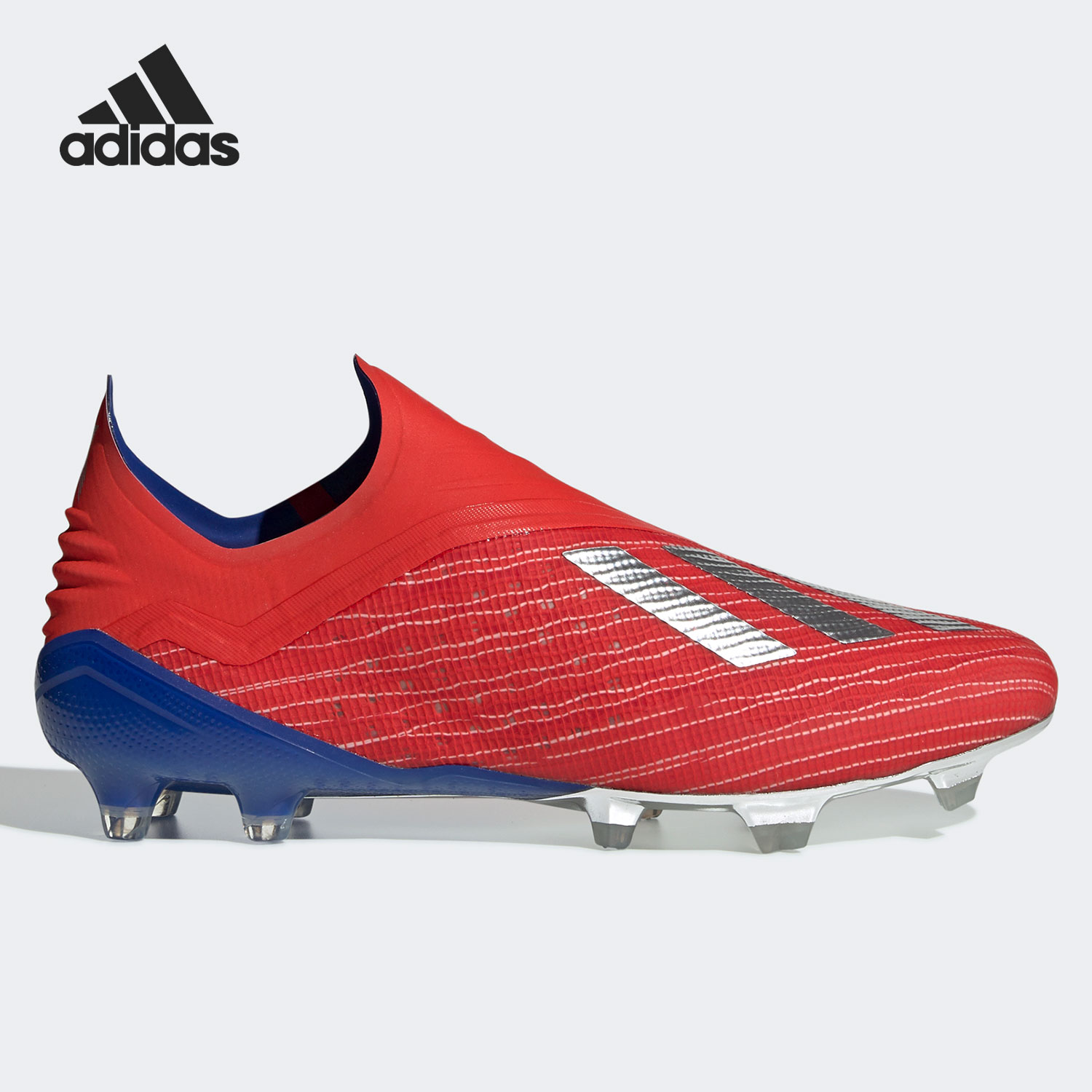 Adidas/阿迪达斯正品 X 18+ FG 无鞋带胶质长钉男鞋足球鞋 BB9337