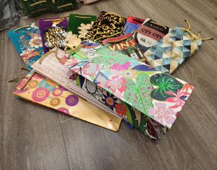 订单库存细长款红酒香烟礼品袋生日节日礼物回礼包装袋纸袋环保袋