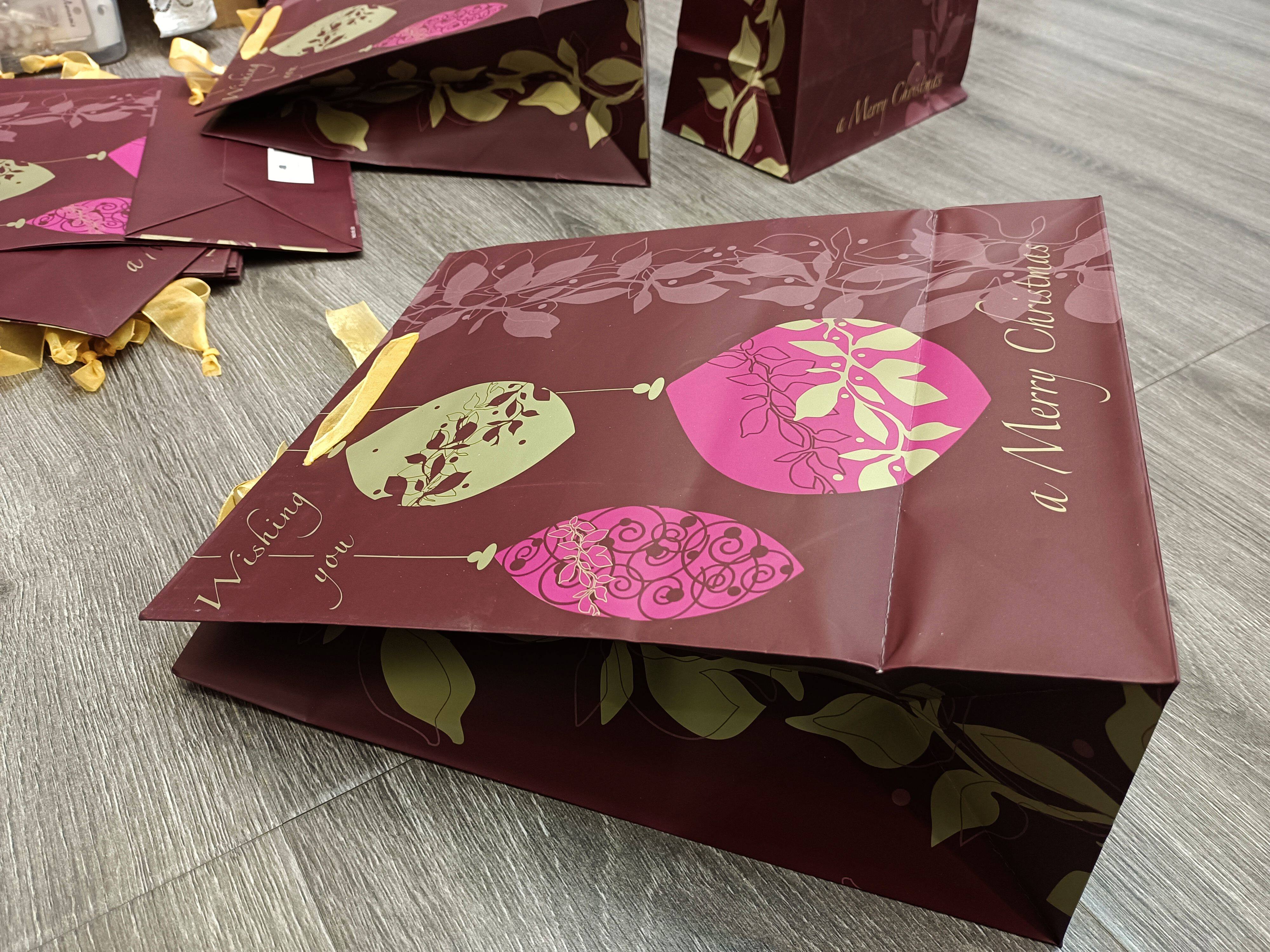 订单库存竖版大号微瑕划痕节日礼品包装手提袋环保购物袋纸袋子