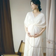 艺术照 复古孕妈影楼摄影大肚子服装 新款 唯美孕妇拍照连衣裙新中式